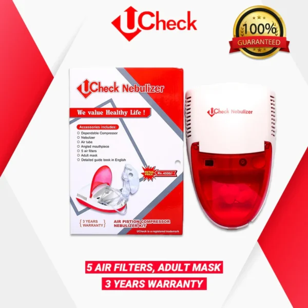 Ucheck Nebulize Machine for Infant, Children, and Adults with Nebulizer Mask